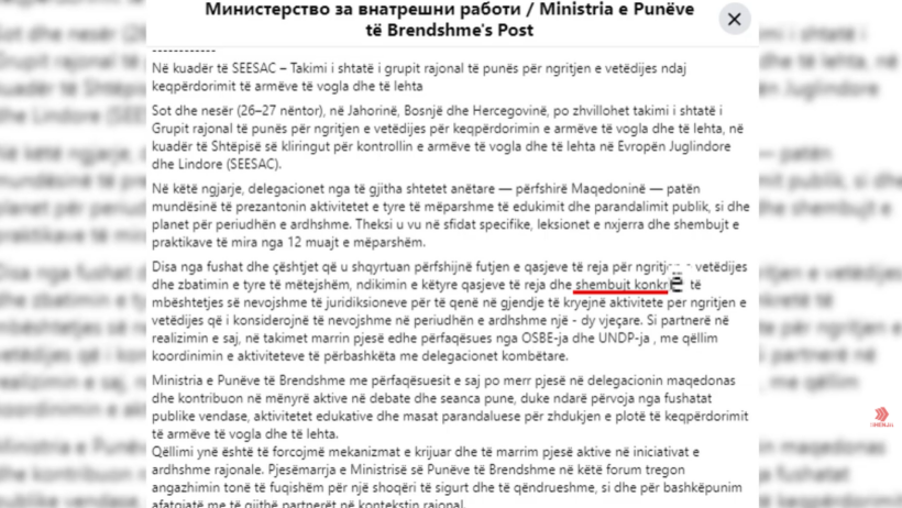 MPB pretendon se i përkthen komunikatat shqip  shqipja e tyre e pakuptueshme