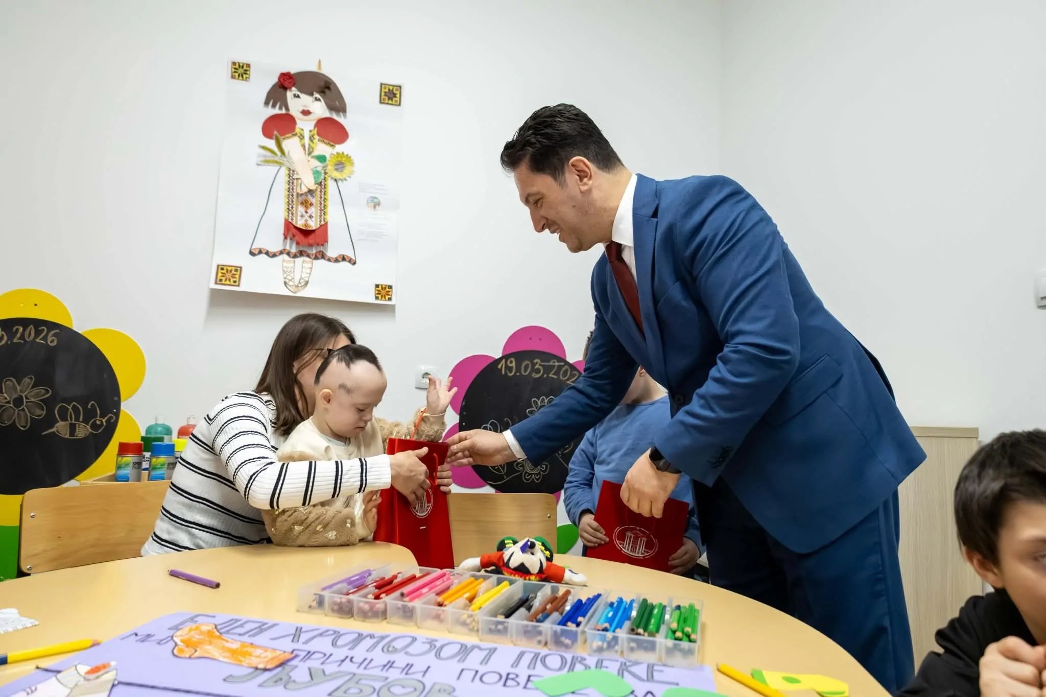 Bekim Sali vizitoi SHF Qendrën Burimore  Idnina  në Ditën Ndërkombëtare të Personave me Sindromën Down