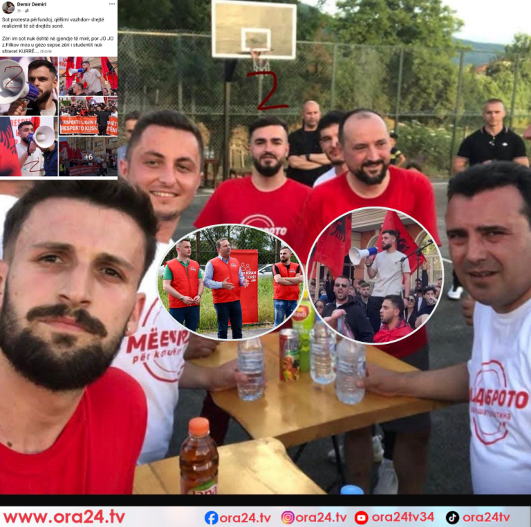 Studentë  aktivist politik  në krye të protestës së djeshme