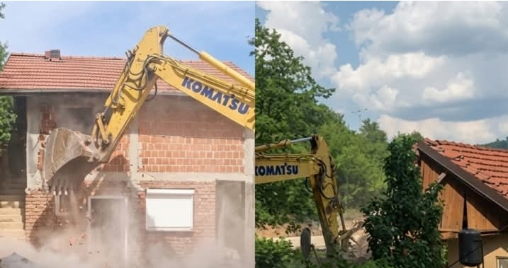 Nis aksioni për rrënimin e 11 vilave në pronën e Ibër Lepencit në Ujman