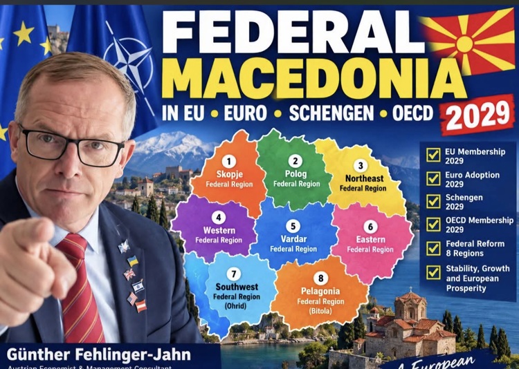 Eksperti austriak propozon ndarje të Maqedonisë në tetë kantone  Krahina 